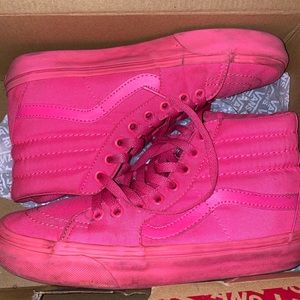 pink high top vans